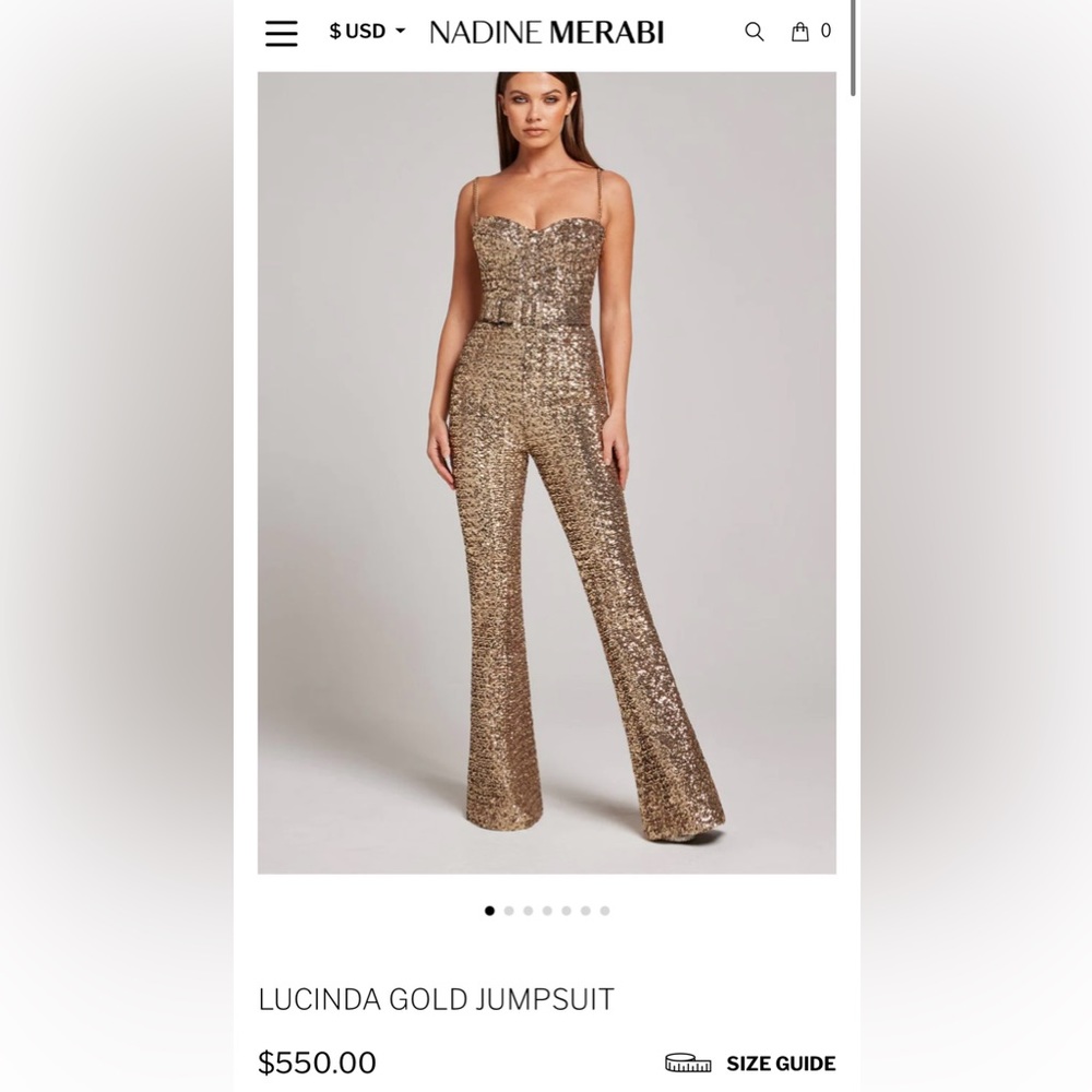 GOLD LUCINDA JUMPSUIT